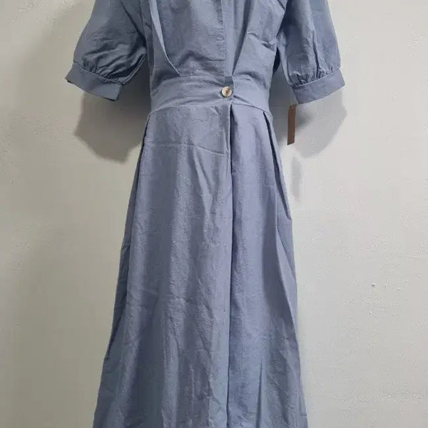 [BUNJANG] EBUBA Sky Blue V-Neck Long Dress / 택새상품) EBUBA 어부바 하늘색 브이넥 원피스