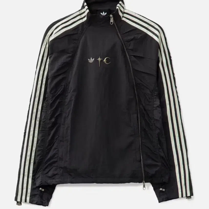 [BUNJANG] Adidas x Thug Club Woven Track Top Black Silver Metallic / 아디다스 x 떠그 클럽 우븐 트랙탑 블랙 실버 메탈릭 - KR 사이즈