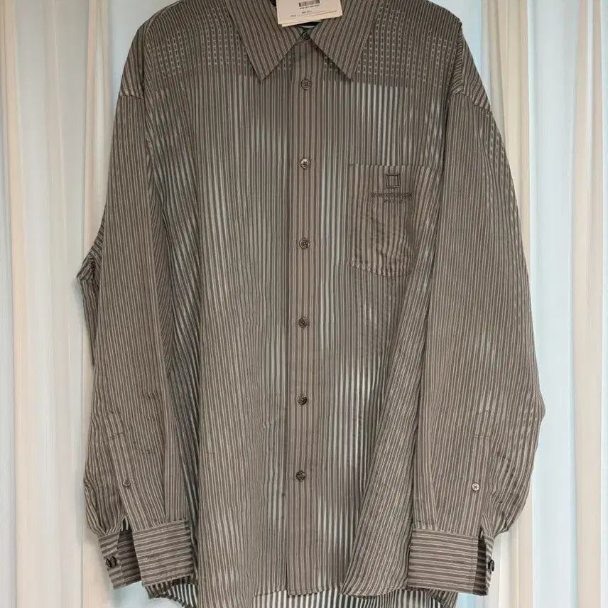 [BUNJANG] Wooyoungmi Grey Shear Shirt / 우영미 그레이 시어 셔츠
