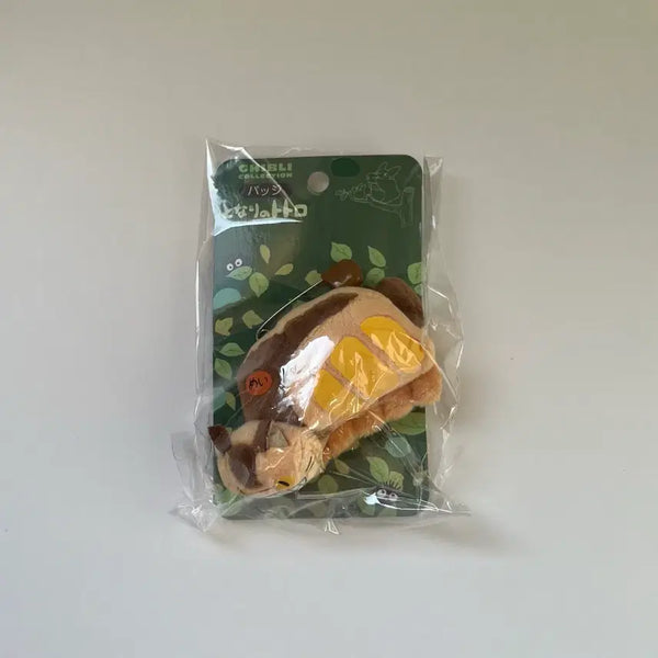 [BUNJANG] Ghibli My Neighbor Totoro Catbus Plush Badge / 지브리 이웃집 토토로 네코 버스 인형 뱃지