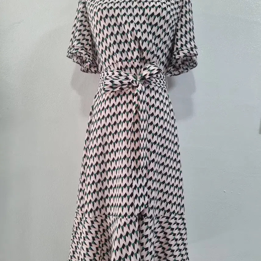 [BUNJANG] Kenneth Lady Check Pattern Wrap Style Dress / 케네스레이디 체크 패턴 원피스