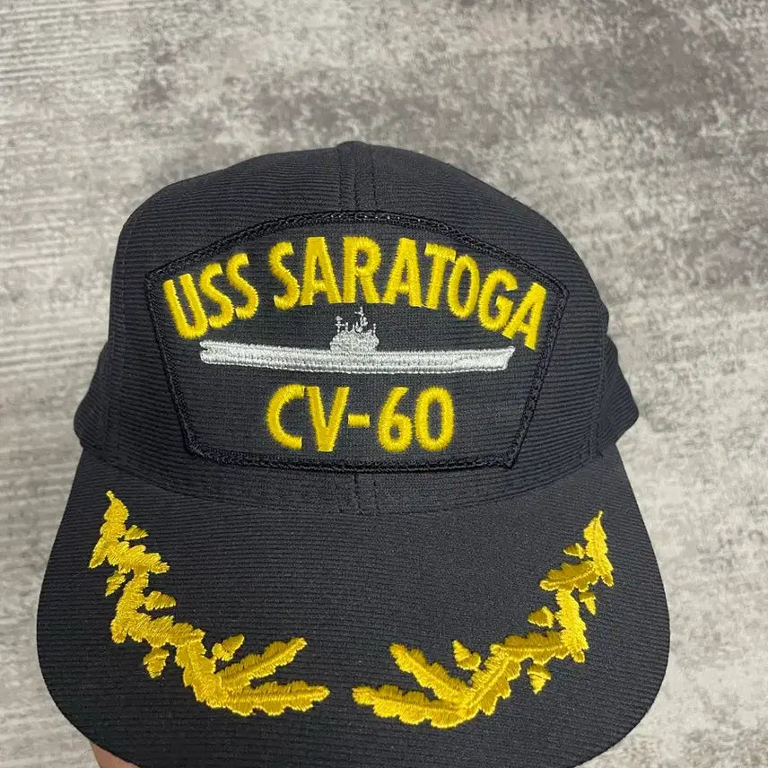 [BUNJANG] USA Navy USS Saratoga CV-60 Vintage Cap / USA NAVY vtg CAP