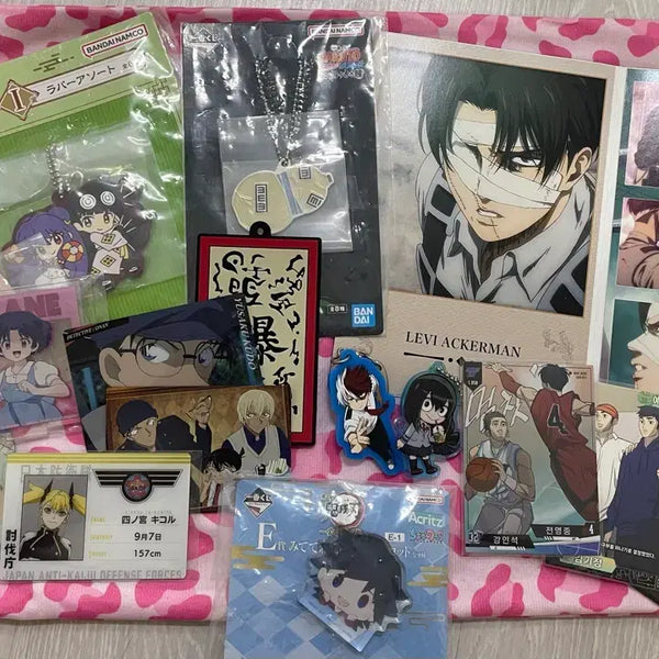 [BUNJANG] Anime Merchandise Bundle Set - Attack on Titan, Demon Slayer, Kaiju No. 8, My Hero Academia, Ranma, Garbage Time, Naruto, Detective Conan, Keroro / 일괄)굿즈세트 진격의 거인,귀멸의 칼날,괴수8호,나의히어로아카데미,란마,가비지타임,나루토, 코난,케로로