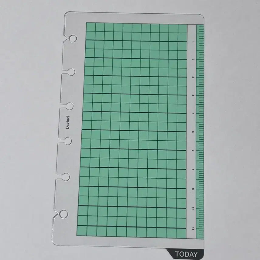 [BUNJANG] DaVinci A7 6-Ring Diary Grid Template Holder / 다빈치 A7 6공 다이어리 방안자 받침대