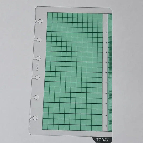[BUNJANG] DaVinci A7 6-Ring Diary Grid Template Holder / 다빈치 A7 6공 다이어리 방안자 받침대