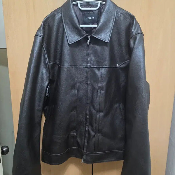 [BUNJANG] Speroone Leather Jacket Brown XL / 스페로네 가죽 자켓 브라운 XL
