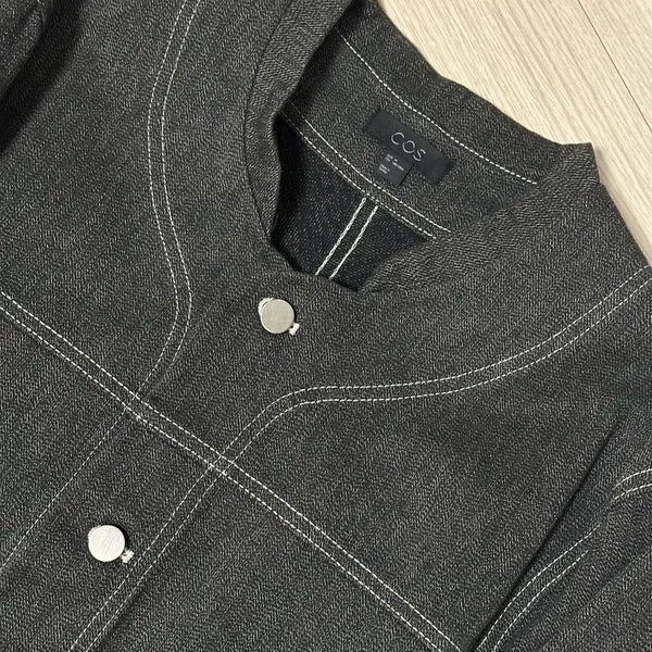 [BUNJANG] COS 21SS Collarless Denim Jacket / 21SS COS 카라리스 데님 자켓