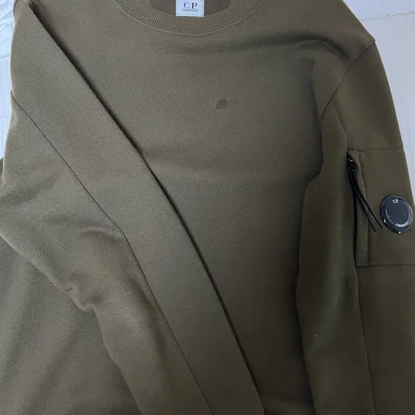 [BUNJANG] CP Company Crewneck Sweatshirt Khaki / CP컴퍼니 맨투맨 카키