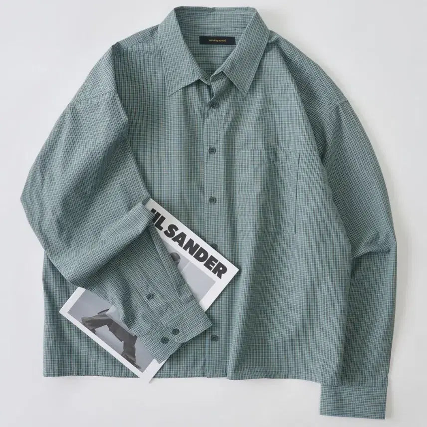 [BUNJANG] Analog Mood Cropped Checkered Shirt / (새상품)아날로그무드 크롭 체크셔츠[정가 60,000원]