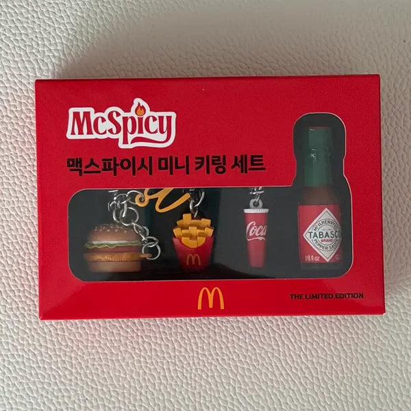 [BUNJANG] McDonald's McSpicy Limited Edition Mini Keyring Set / 맥도날드 맥스파이시 한정판 미니 키링 세트