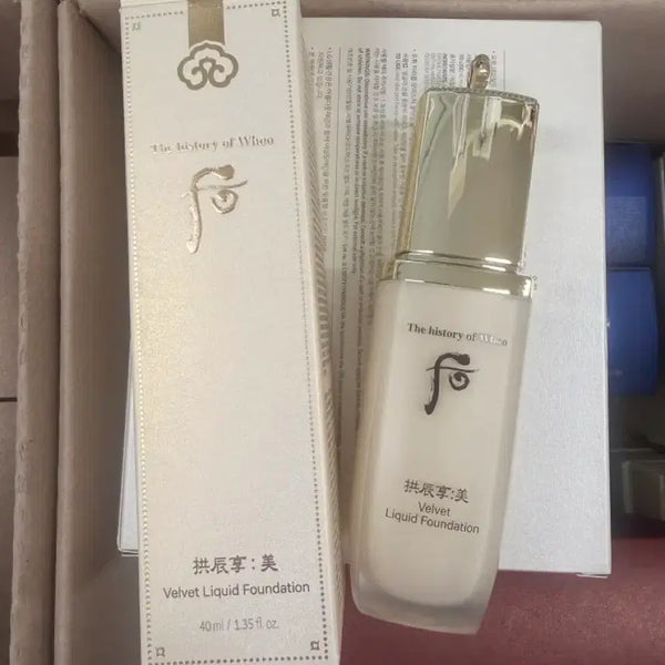 [BUNJANG] The History of Whoo Gongjinhyang Mi Velvet Liquid Foundation SPF30 PA++ #21 (Sealed) / 미개봉)더후 공진향미 벨벳 리퀴드 파운데이션 21호