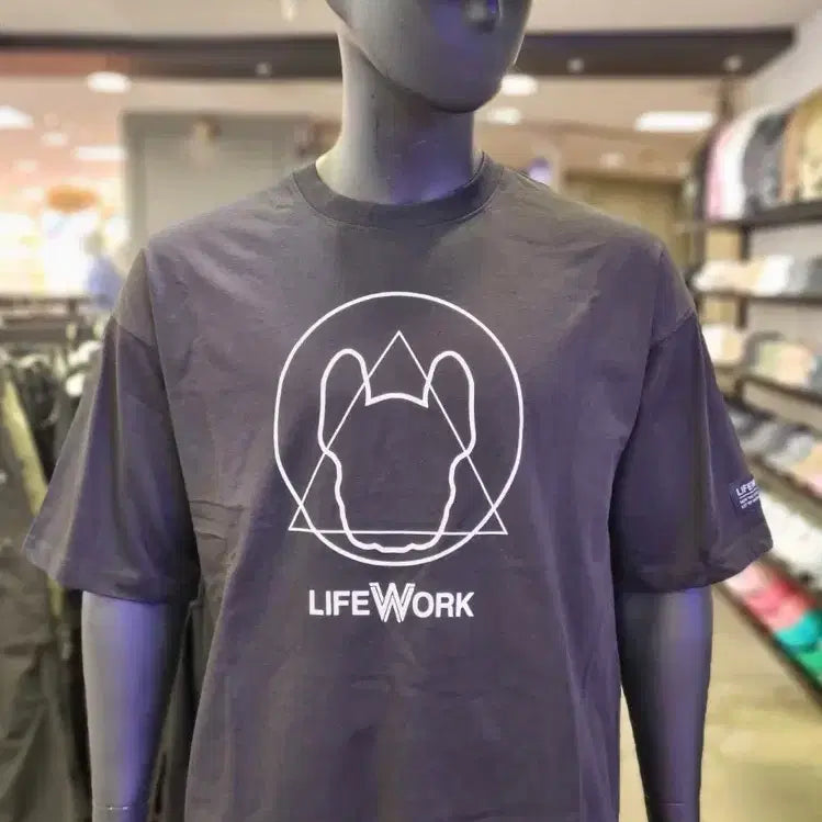 [BUNJANG] Life Work Oversized Short Sleeve T-Shirt / 새상품 라이프워크 반팔티