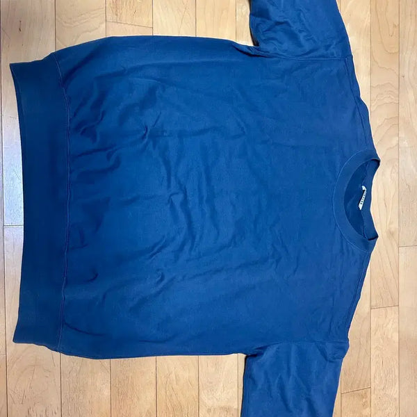 [BUNJANG] Orrery Short Sleeve Sweatshirt T-Shirt - Blue (L) / 오라리 반팔 맨투맨 티셔츠 L사이즈 블루