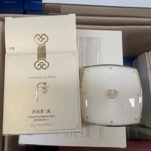 [BUNJANG] The History of Whoo Gongjinhyang Velvet Foundation Pact SPF35 PA++ (Shade 21) / 후 공진향 벨벳 파웅데이션 팩트 21호