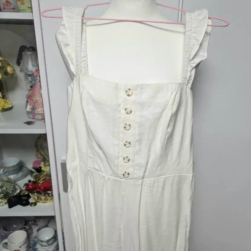 [BUNJANG] Privacy Please White Jumpsuit / 미국브랜드 Privacy Please 화이트 점프수트 원피스 팬츠