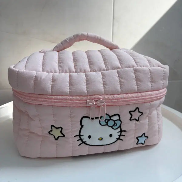 [BUNJANG] Sanrio Quilted Kitty Pouch / 산리오 퀄팅 키티 파우치