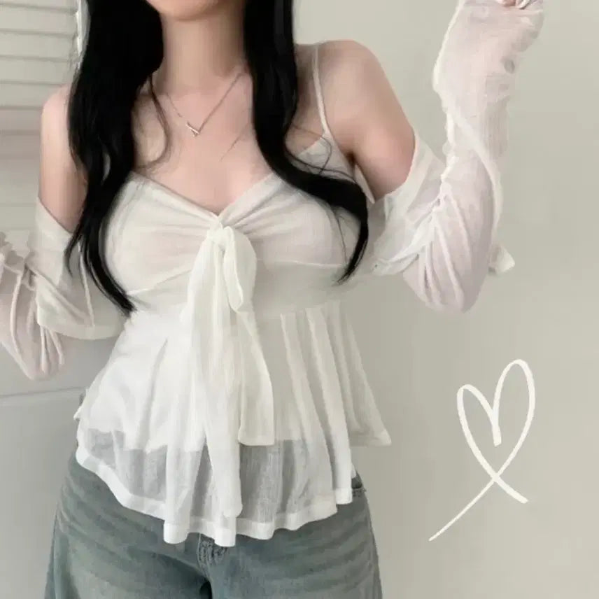 [BUNJANG] Ablley Sleeveless Cardigan Set / 에이블리 나시 가디건 세트