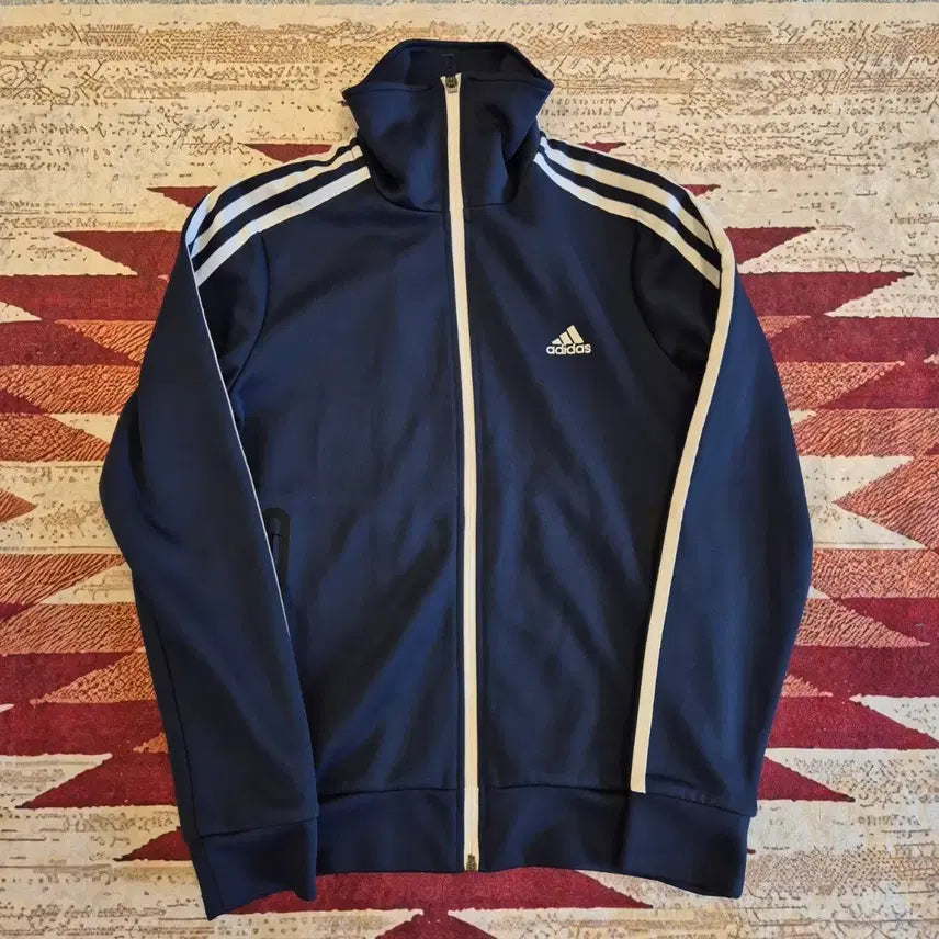 [BUNJANG] Adidas Originals Trefoil Logo 3-Stripes Track Top Jersey / 아디다스 오리지널 로고 삼선 사이드라인 트랙탑 져지 XS(85)