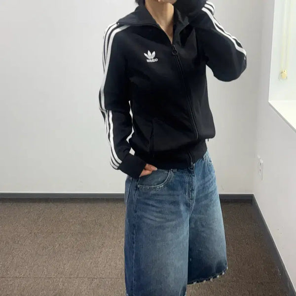[BUNJANG] Adidas Europa Black Track Jacket / Adidas 아디다스 유로파 블랙 져지