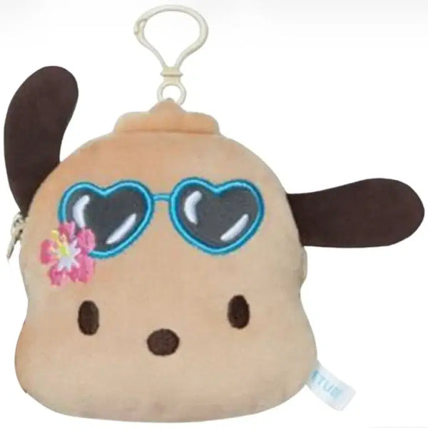 [BUNJANG] Sanrio x Etude Pochacco Mini Wallet Pouch with Keychain / 산리오X에뛰드 태닝 포차코 미니 지갑 파우치 키링