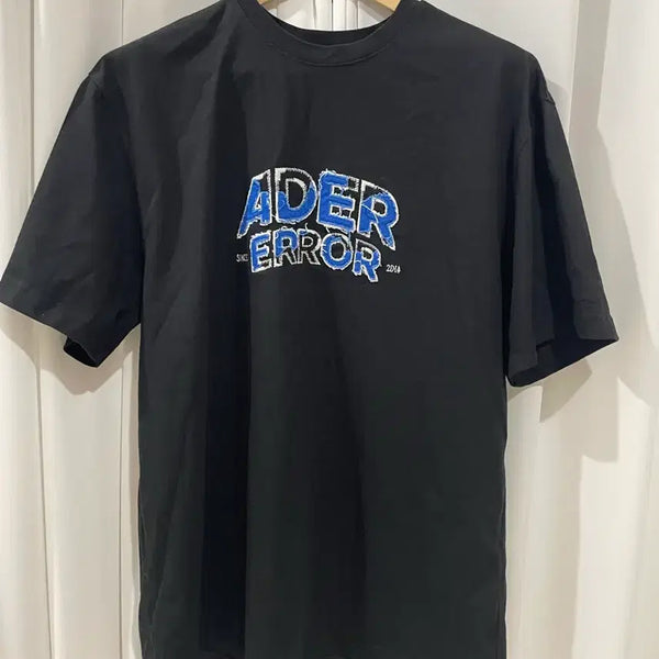 [BUNJANG] Ader Error Edcard Logo T-Shirt Noir / 아더에러 ader 에드카 로고 티셔츠 느와르