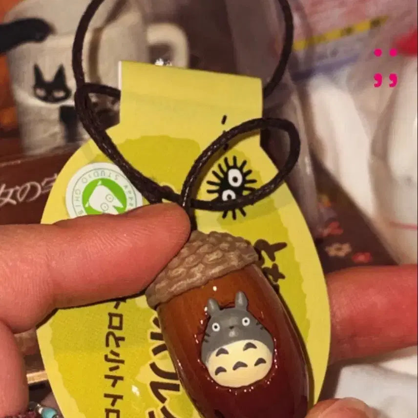 [BUNJANG] Ghibli Studio Totoro Acorn Rattle Keychain / 일본 지브리스튜디오 토토로 도토리 딸랑이 키링