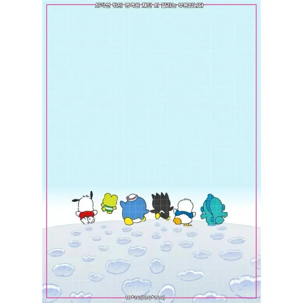 [BUNJANG] Sanrio Big Memo Pad - Ice Skating Version Design / [산리오 대떡메모지] 산리오 캐릭터 빙판ver. 떡메모지 도안판매