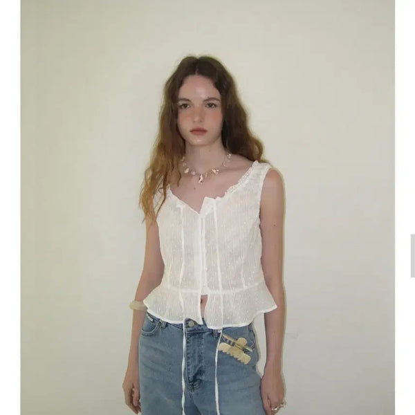 [BUNJANG] Apparel Archive Colin Two-Way Blouse - Ivory / 어패럴아카이브 Colin two-way blouse- Ivory