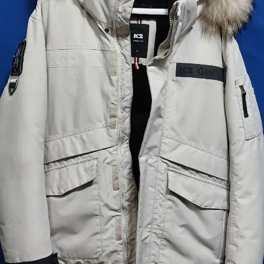 [BUNJANG] K2 Ghost Short Down Jumper - Beige (Size 95/M) / K2 고스트 숏 다운 점퍼 베이지. 95 M