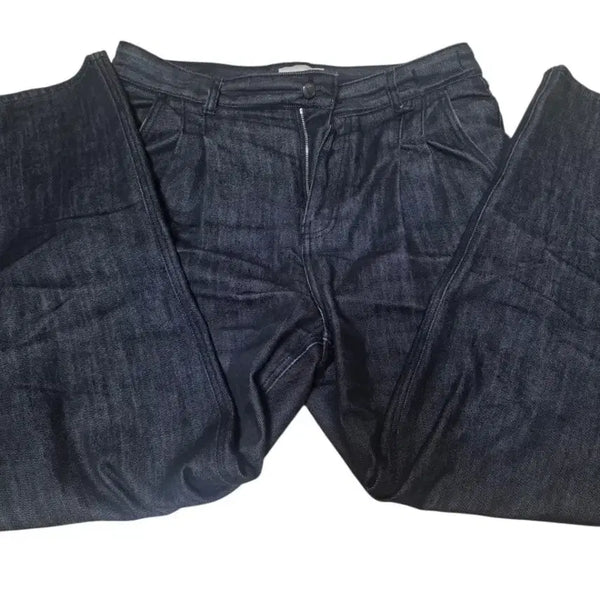 [BUNJANG] FOTTNERS Two-Tuck Pin-tuck Wide Raw Denim Pants Indigo / [S급] 포트너스(FOTTNERS) 투턱 핀턱 와이드 생지 데님 팬츠 인디고