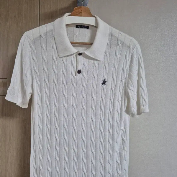 [BUNJANG] BEVERLY HILLS POLO CLUB Cable Short Sleeve Knit (Size 100) / BEVERLY HILLS POLO CLUB 케이블 반팔 니트(100)
