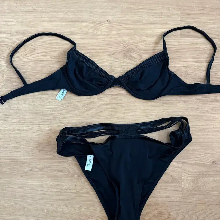 [BUNJANG] La Perla Black Bikini Swimsuit Size 66 / 가격내림)라펠라 블랙 비키니 수영복 66