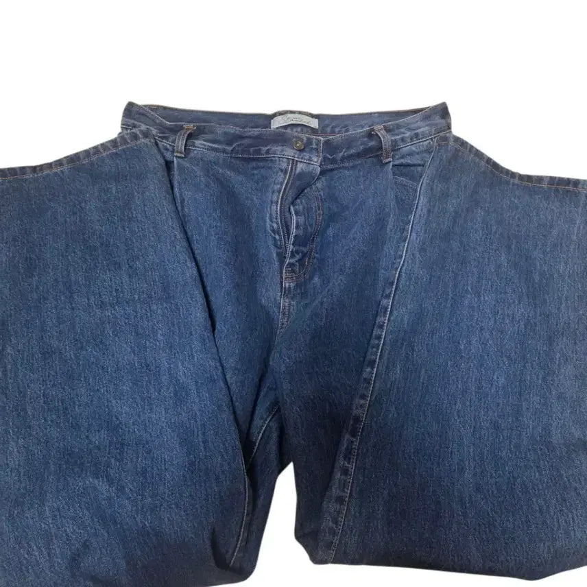 [BUNJANG] Beslow Standard Wide Denim Pants Mid Blue / [34/S급] 비슬로우 스탠다드(BESLOW) 와이드 데님 팬츠 중청(미드블루)