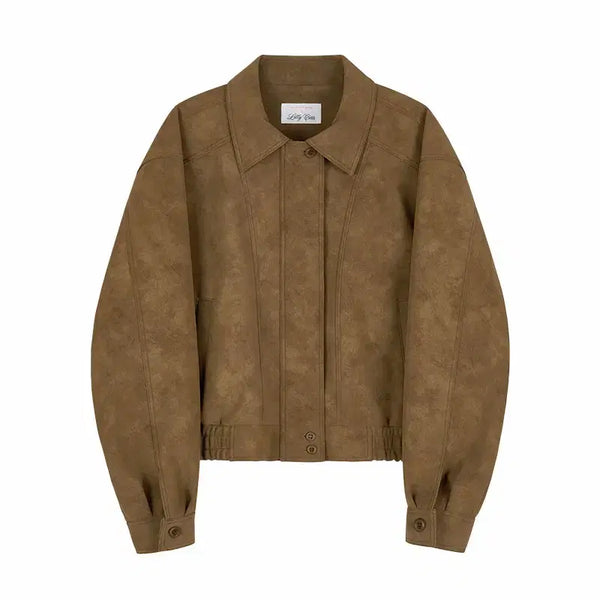 [BUNJANG] Lily Cotes Mute Leather Jacket / [릴리코츠] 뮤트 Mute 레더 자켓