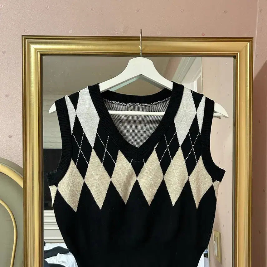 [BUNJANG] AGAHILL Best Free Size Pattern Vest / 아가힐베스트
