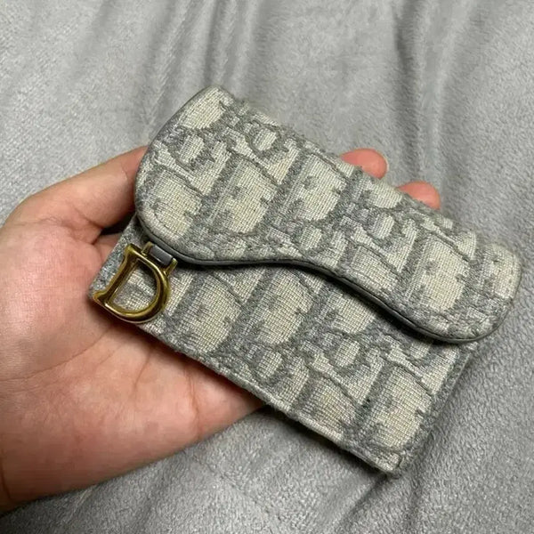 [BUNJANG] Dior Women's Bifold Wallet Signature Pattern / 디올 지갑 구성품 보유