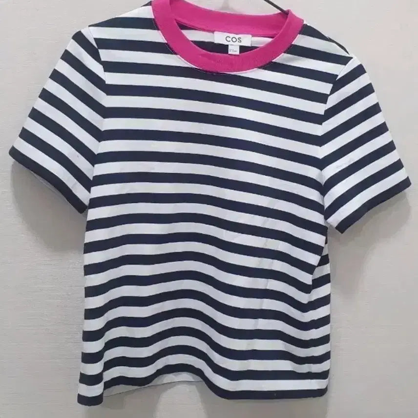 [BUNJANG] COS Striped Short Sleeve T-Shirt / (반택무료) COS 단가라 스트라이프 반팔 티셔츠