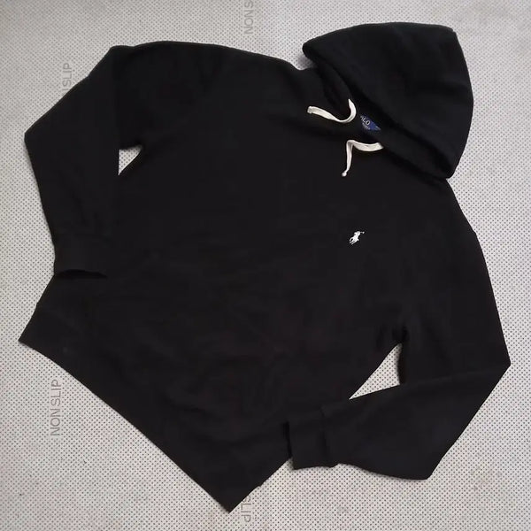 [BUNJANG] Polo Ralph Lauren Black Hoodie / 폴로 랄프로렌 블랙 후드티