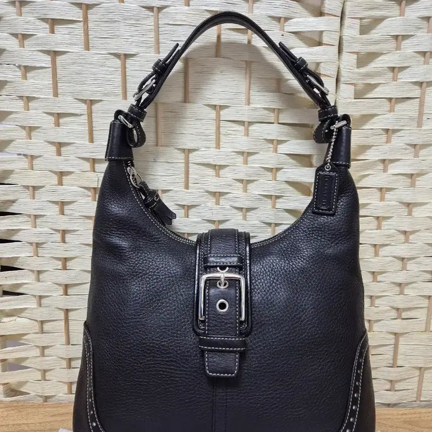 [BUNJANG] Coach Leather Shoulder Bag Black / 코치가방