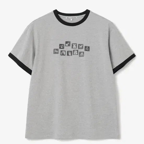 [BUNJANG] Milo Archive 26SS Cake Motif Ringer T-Shirt / 밀로아카이브 링거티 반팔