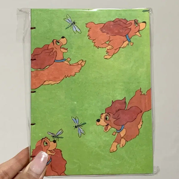 [BUNJANG] Disney Lady Trump Bookbinding Notebook Diary / 디즈니 레이디 트럼프 북바인딩 수첩 다이어리 무지 노트