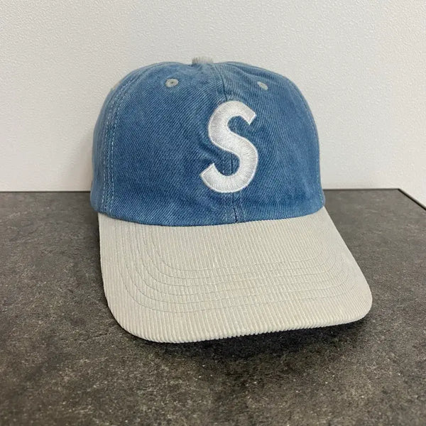 [BUNJANG] Supreme Two-Tone Denim S Logo Ball Cap / (OS) 슈프림 S로고 볼캡 모자 투톤 데님