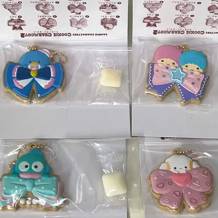 [BUNJANG] Sanrio Cookie Charm Mascot Keychain Series 2 / 산리오 쿠키참 2탄 리본 마스코트 키링 식완 새상품 한교동 코기뮹 리틀트윈스타 턱시도샘