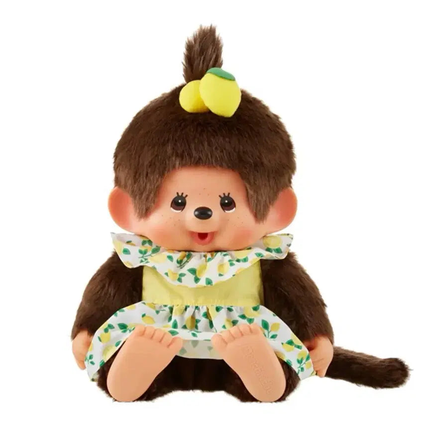 [BUNJANG] Monchhichi Lemon One-Piece L Plush / 몬치치 레몬 원피스 L 인형