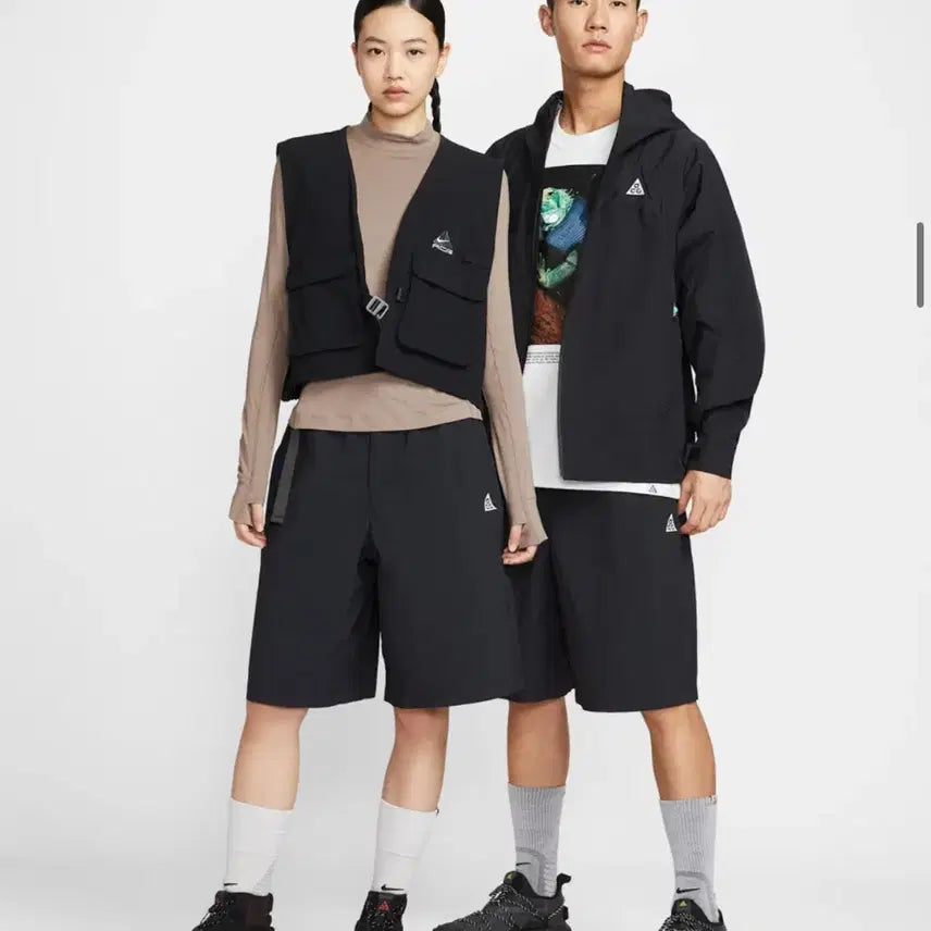 [BUNJANG] Nike ACG UV Repel Oversized Shorts Black / 나이키 ACG 오브 위버 UV 리펠 오버사이즈 쇼츠 블랙