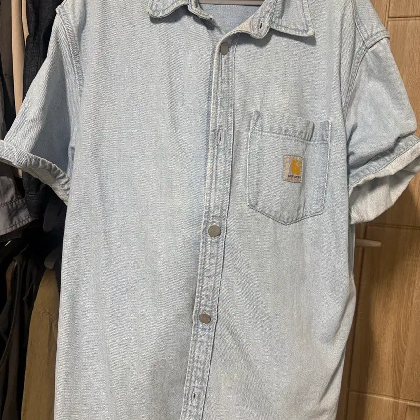 [BUNJANG] Carhartt OD Denim Shirt Light Blue / (M) 칼하트 오디데님 셔츠 연청