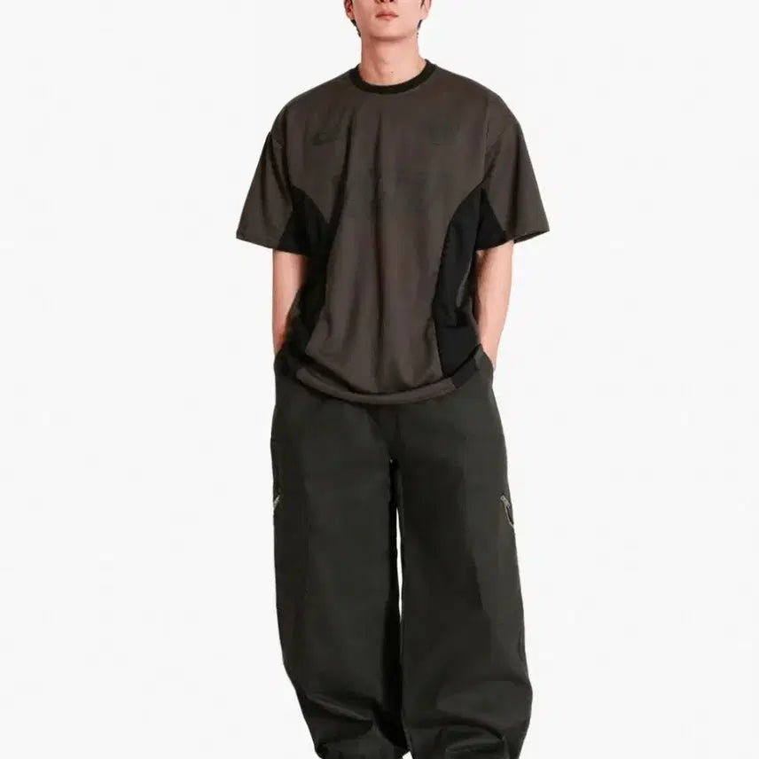 [BUNJANG] Track Waltz Uniform Mesh Short Sleeve T-Shirt Free Size / 트랙 왈츠 유니폼 매쉬 반팔티