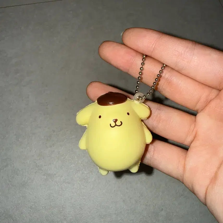 [BUNJANG] Sanrio Pompompurin Classic Squishy Keyring / 산리오 고전 폼폼푸린 스퀴시 키링