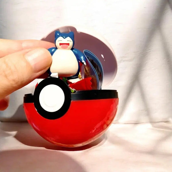 [BUNJANG] Snorlax Pokemon Ball Figure / 포켓몬볼 잠만보 피규어