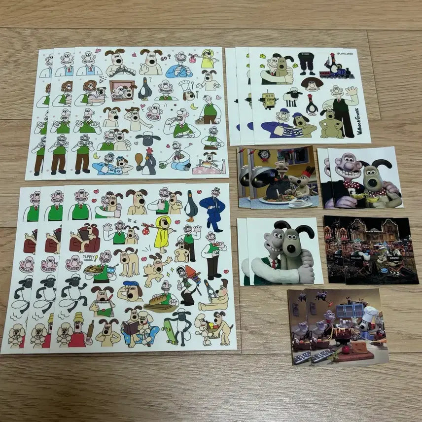 [BUNJANG] Wallace & Gromit Sticker Set / 월레스와 그로밋 스티커 인스 다꾸